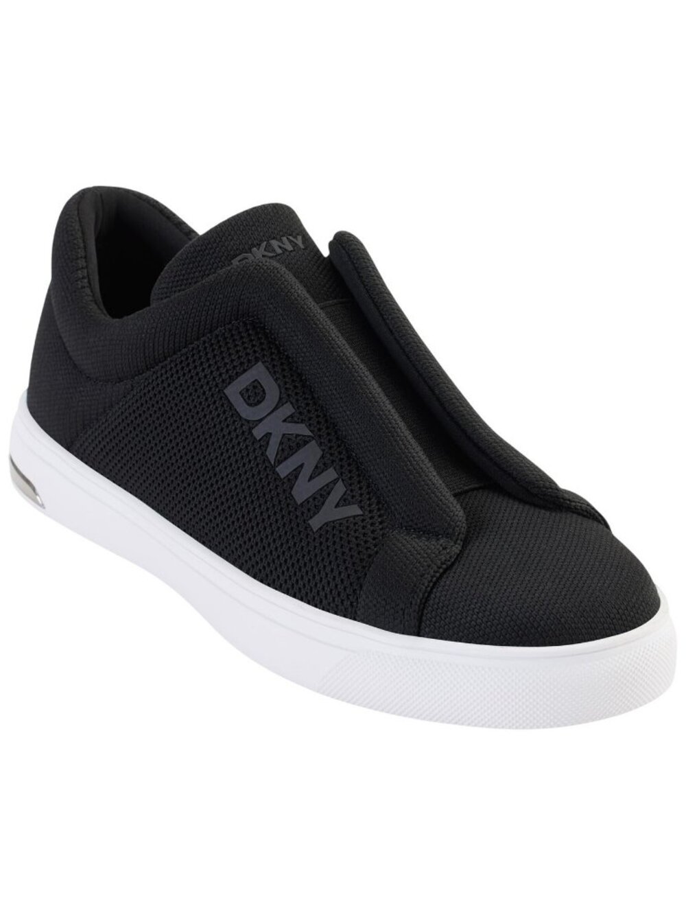 NWT DKNY Abelina Knit Slip-On Sneakers Low Top K3456840 Black 8.5M